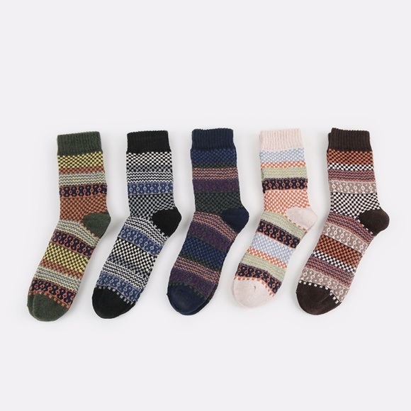 Other - 5 Pairs Men's Vintage Socks Cony Hair